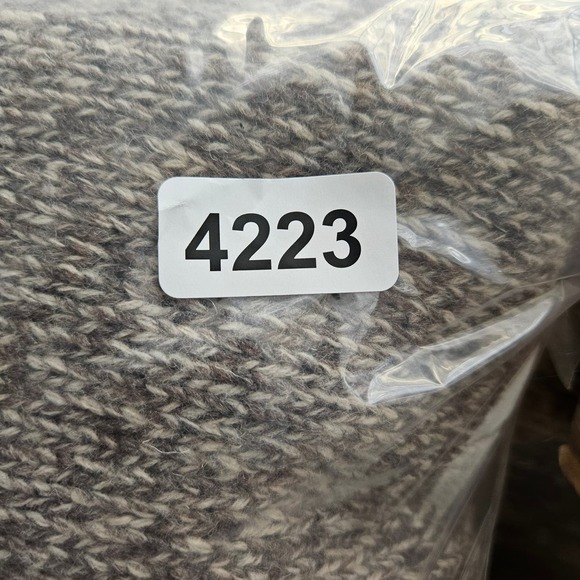 Eddie Bauer Sweater Mens L‎ Gray 1/4 Zip Mock Neck Lambs Wool Blend Fair Isle - Picture 8 of 8